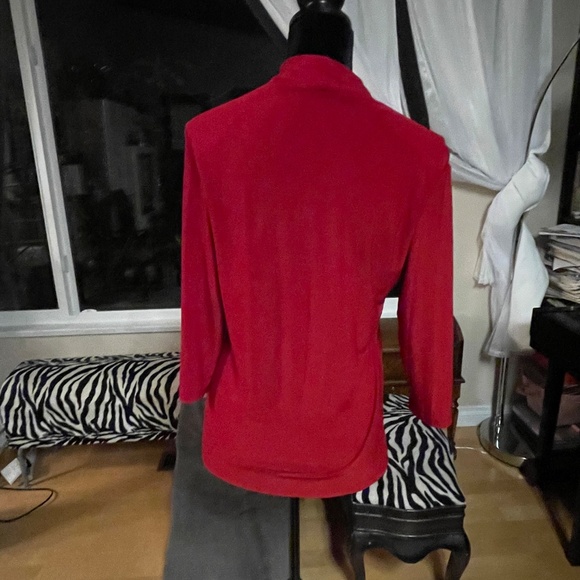 Sympli Red Women's Top - Picture 5 of 10